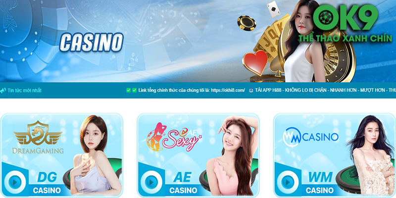 Casino OK9 – Mở Cửa Vào Thế Giới Cá Cược Đỉnh Cao